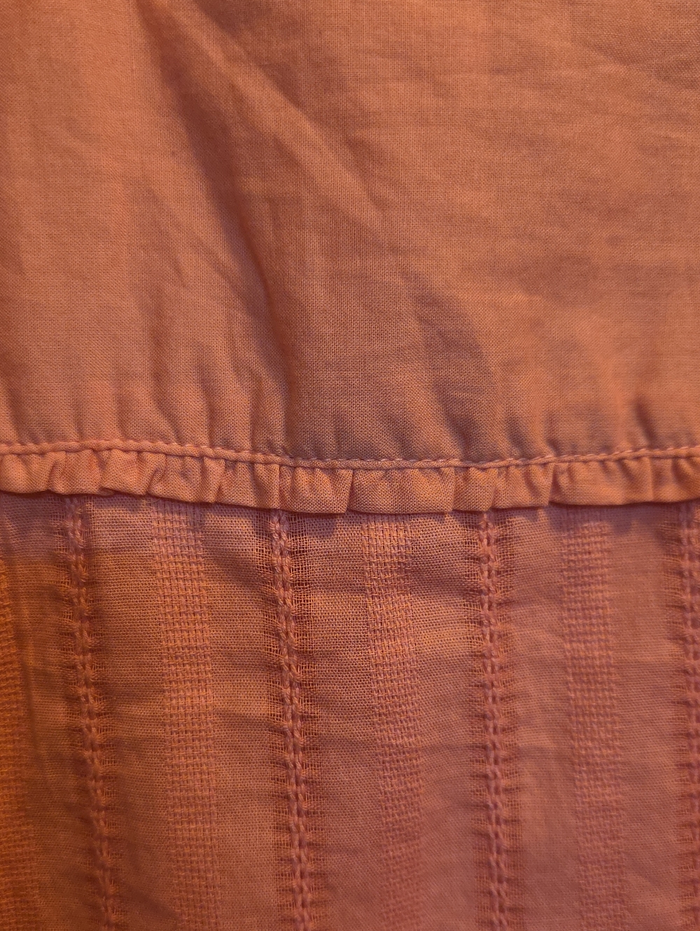 Bit & Bridle Embroidered Blouse Shirt Top 100% Cotton L Pink Flowy Roomy Relaxed - Picture 6 of 11